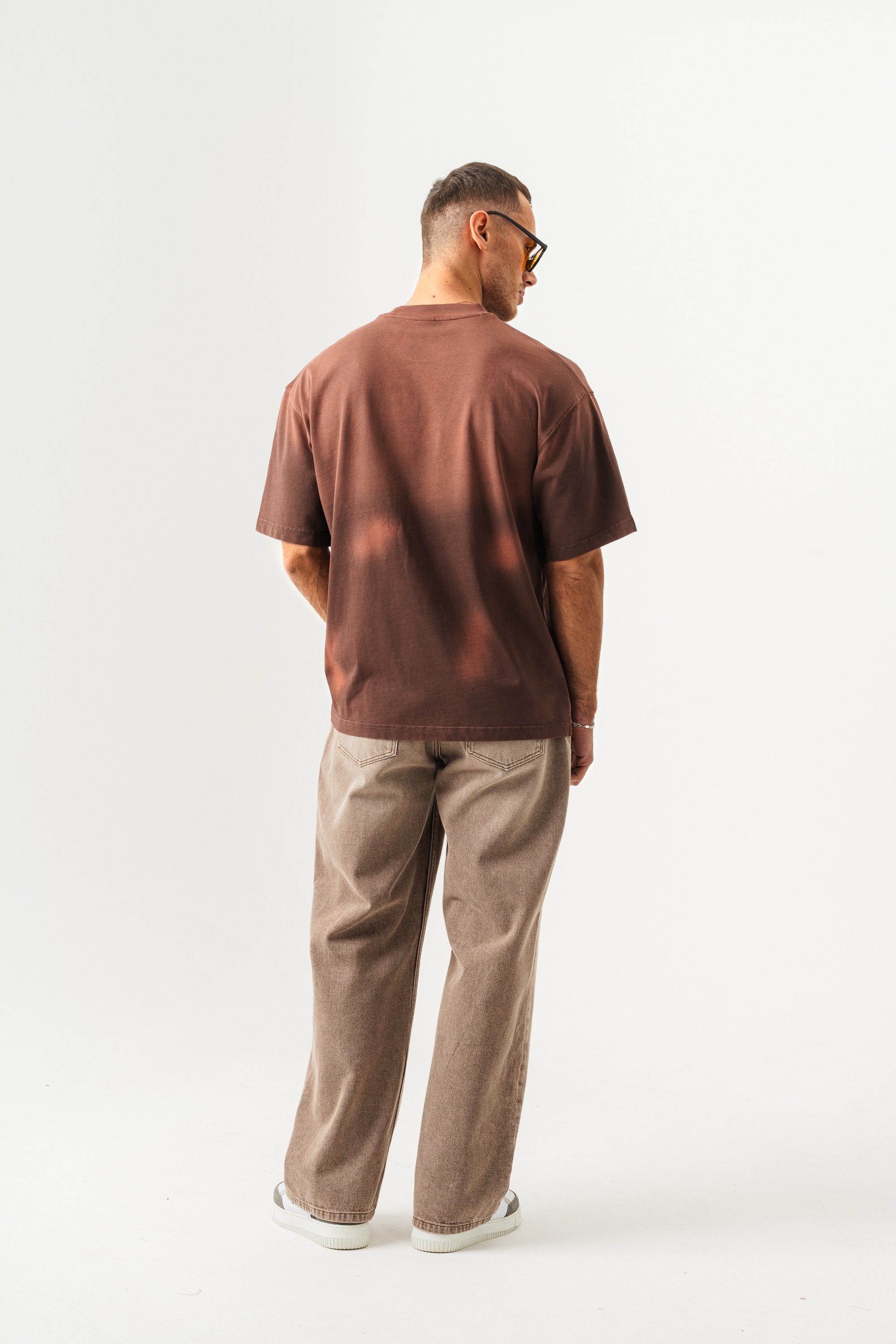 BORZ UNISEX GEÇİŞLİ - YIKAMALI OVERSIZE TİŞÖRT-8