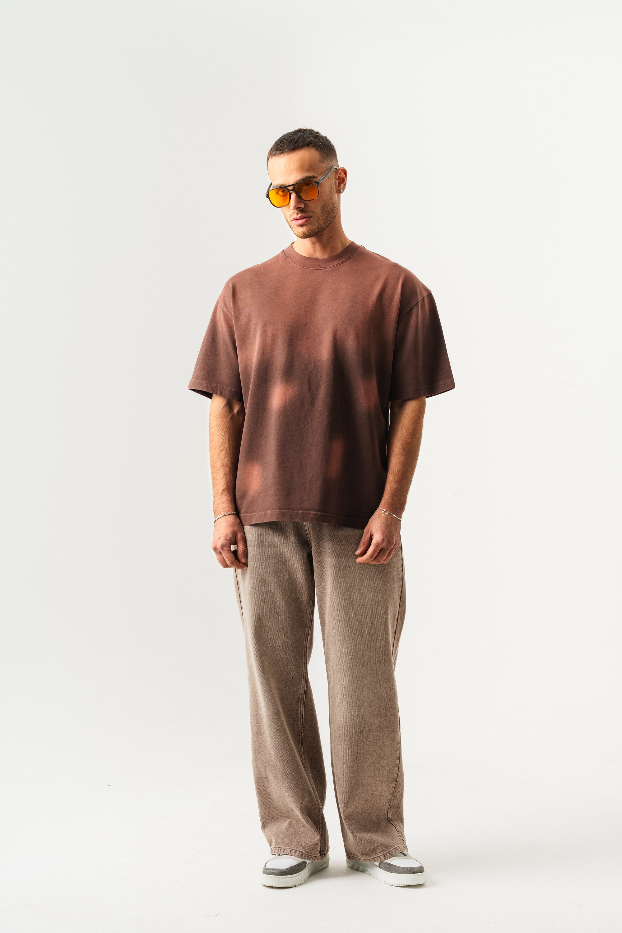 BORZ UNISEX GEÇİŞLİ - YIKAMALI OVERSIZE TİŞÖRT-2