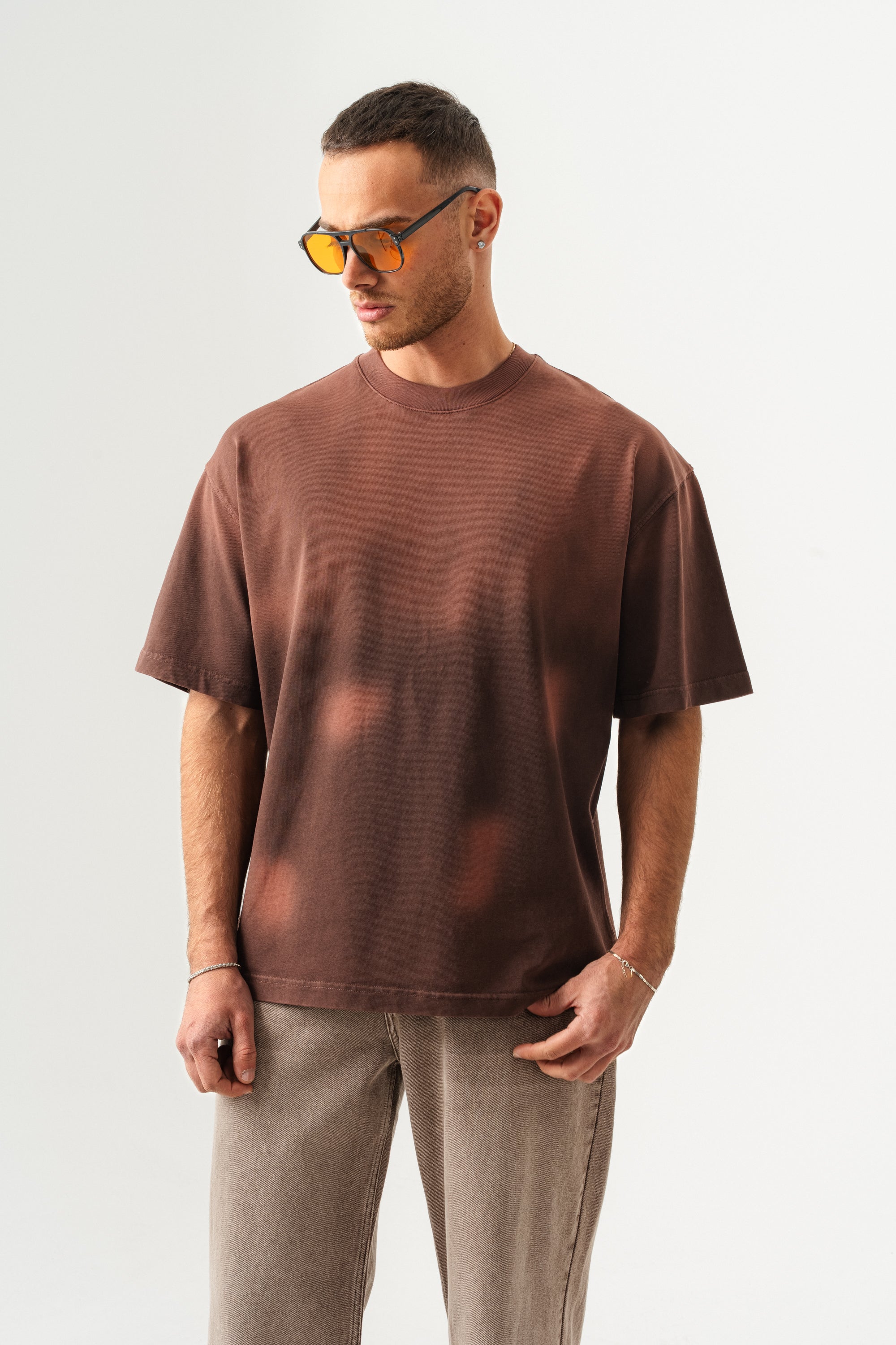 BORZ UNISEX GEÇİŞLİ - YIKAMALI OVERSIZE TİŞÖRT