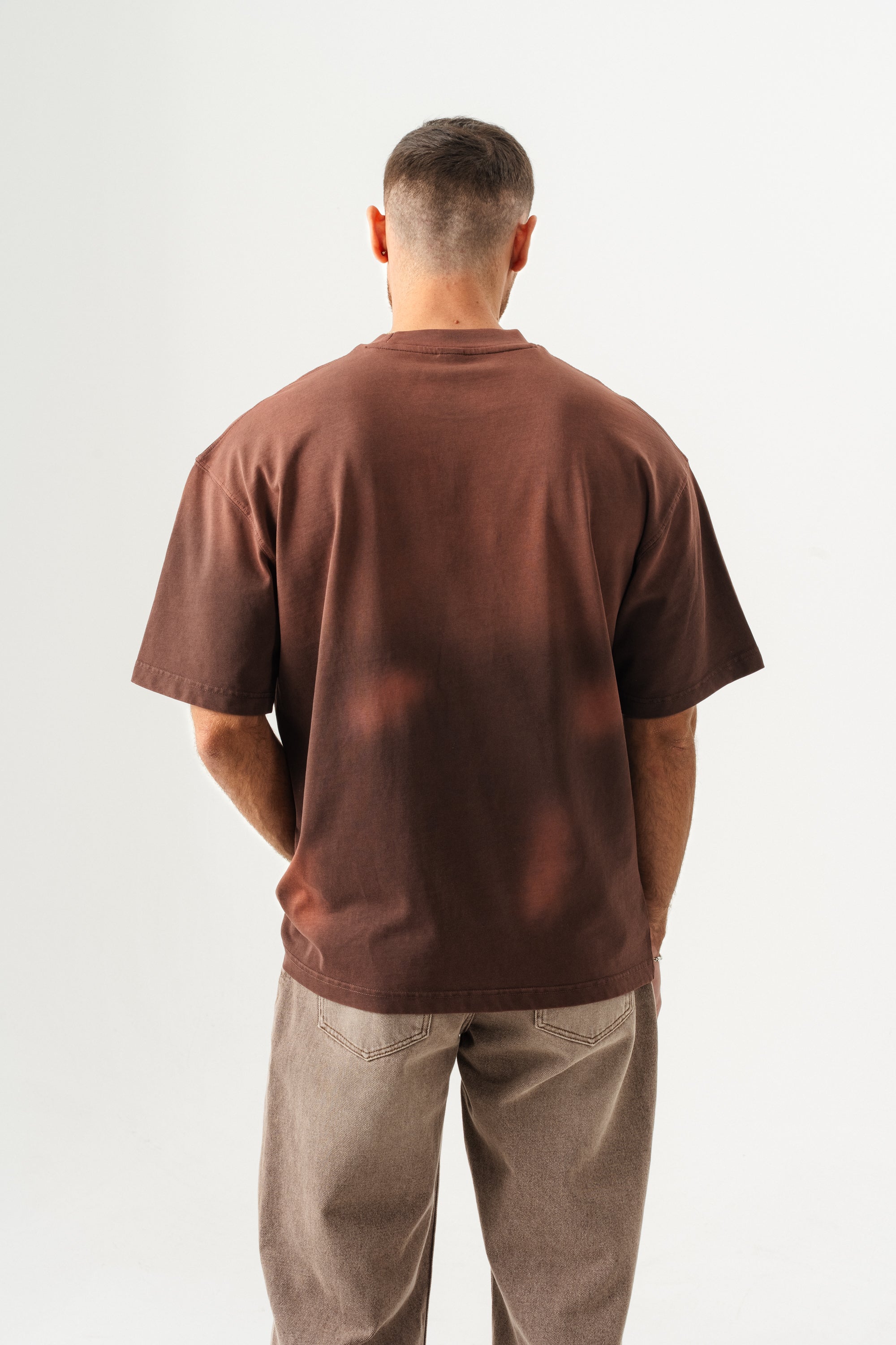 BORZ UNISEX GEÇİŞLİ - YIKAMALI OVERSIZE TİŞÖRT-7