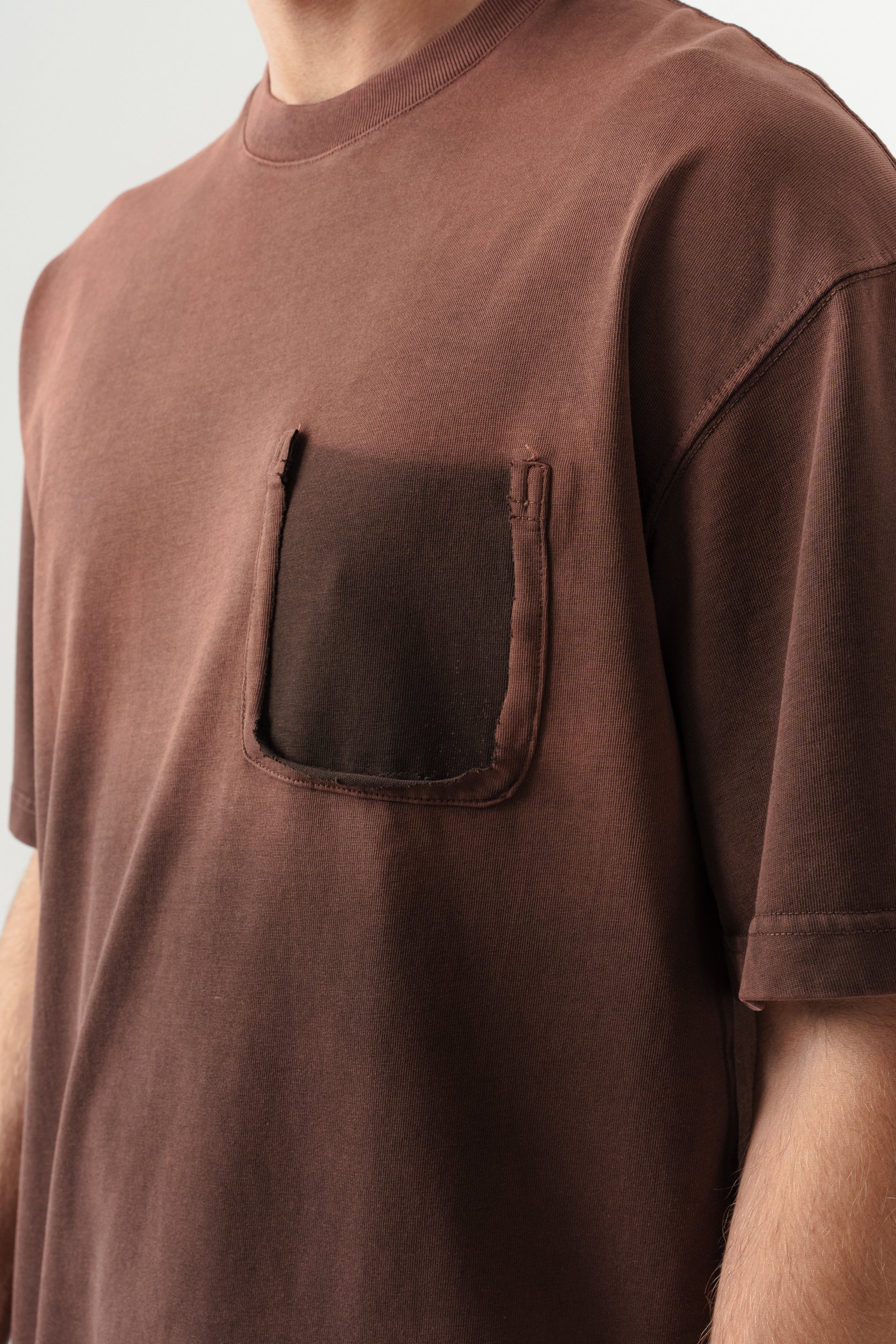 BORZ UNISEX CEPLİ-YIKAMALI OVERSİZE TİŞÖRT-6