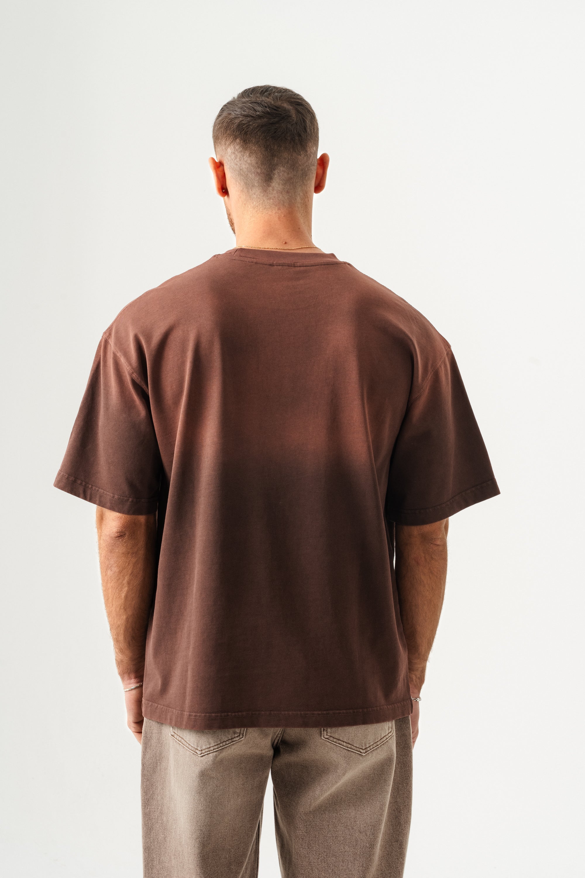 BORZ UNISEX CEPLİ-YIKAMALI OVERSİZE TİŞÖRT-3