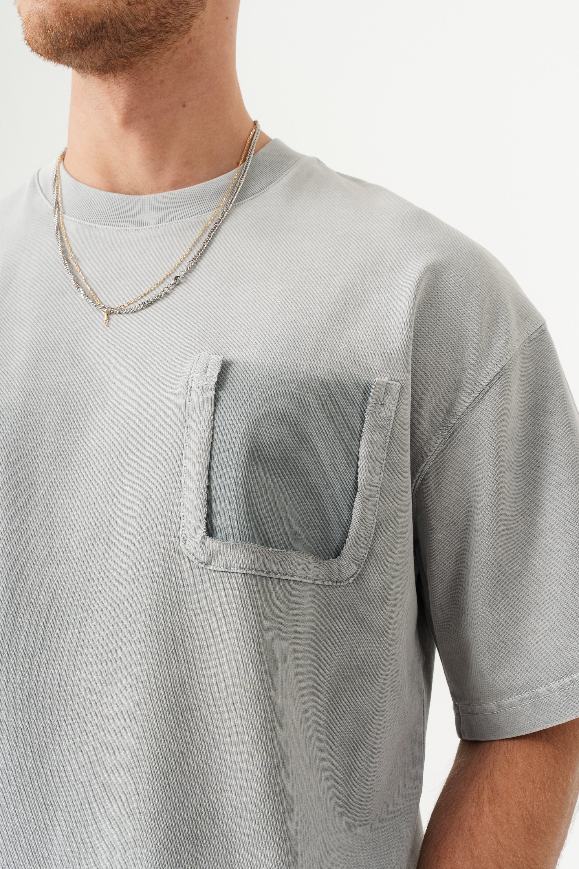 BORZ UNISEX CEPLİ-YIKAMALI OVERSİZE TİŞÖRT-8