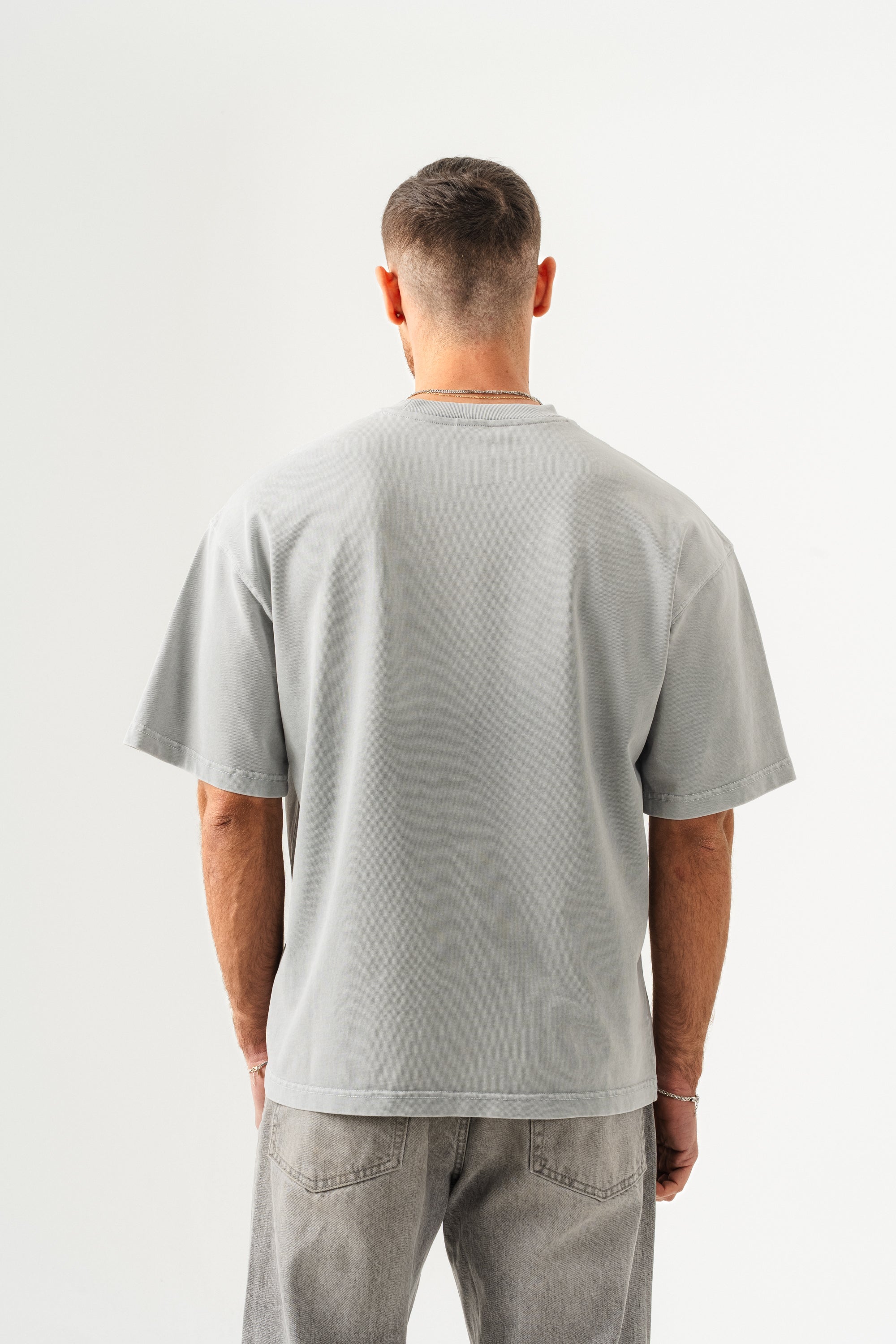 BORZ UNISEX CEPLİ-YIKAMALI OVERSİZE TİŞÖRT-3