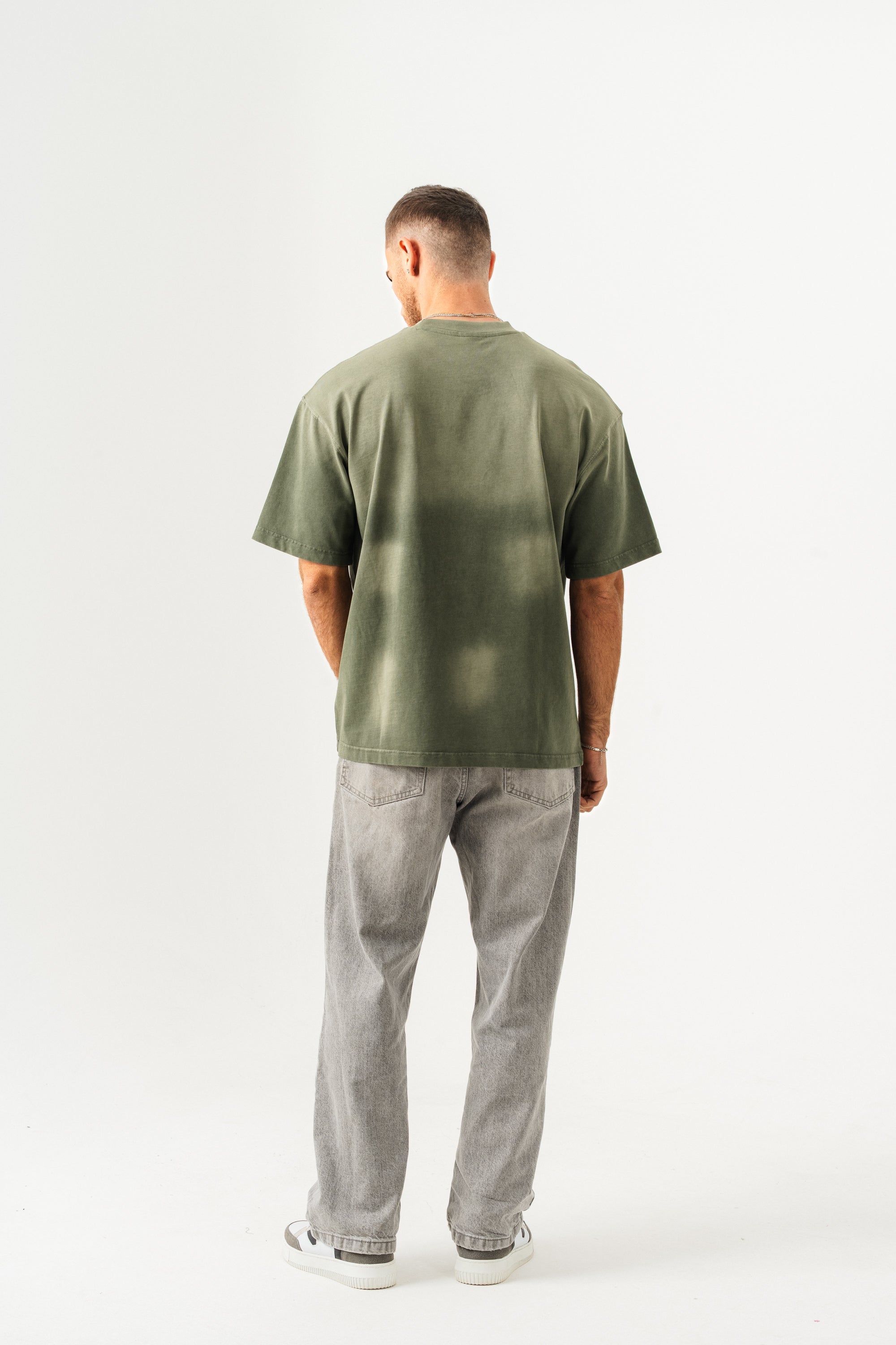 BORZ UNISEX GEÇİŞLİ - YIKAMALI OVERSIZE TİŞÖRT-7