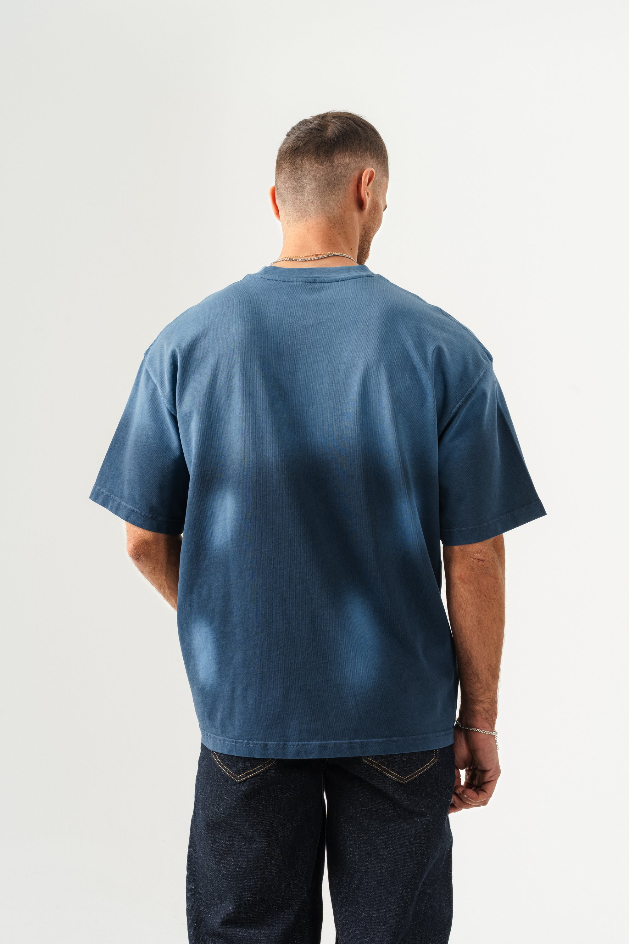 BORZ UNISEX GEÇİŞLİ - YIKAMALI OVERSIZE TİŞÖRT-3