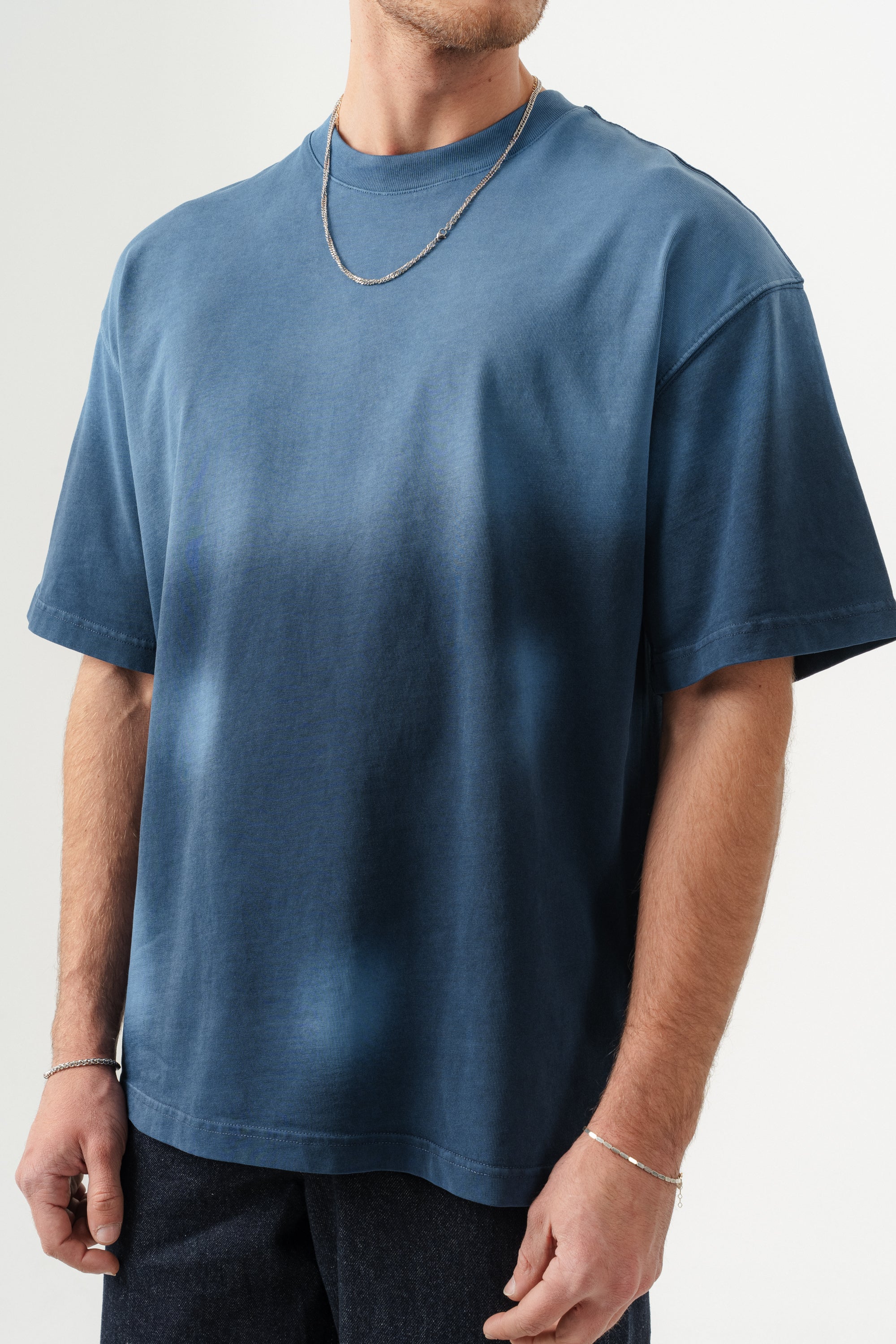 BORZ UNISEX GEÇİŞLİ - YIKAMALI OVERSIZE TİŞÖRT-4