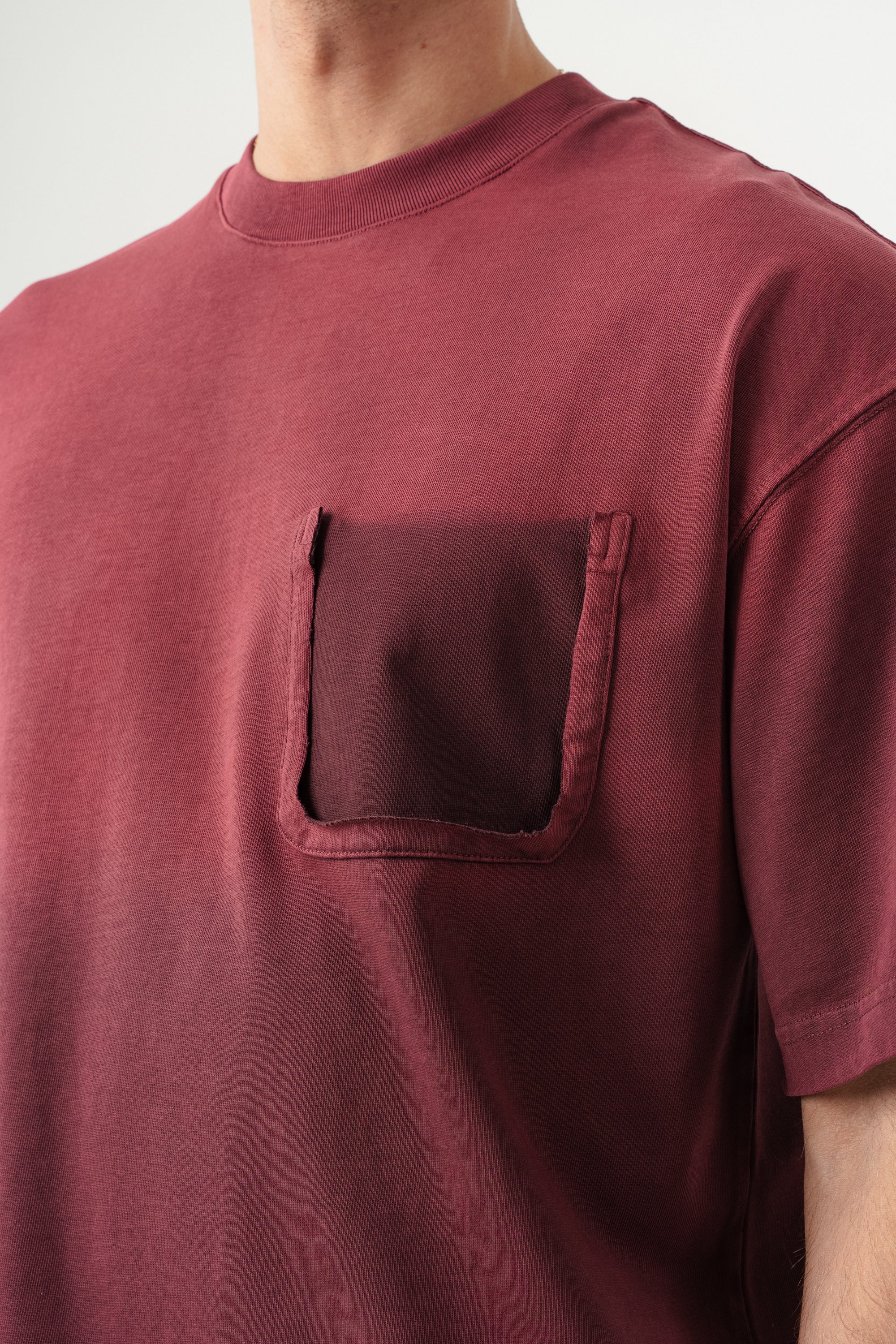 BORZ UNISEX CEPLİ-YIKAMALI OVERSİZE TİŞÖRT-6