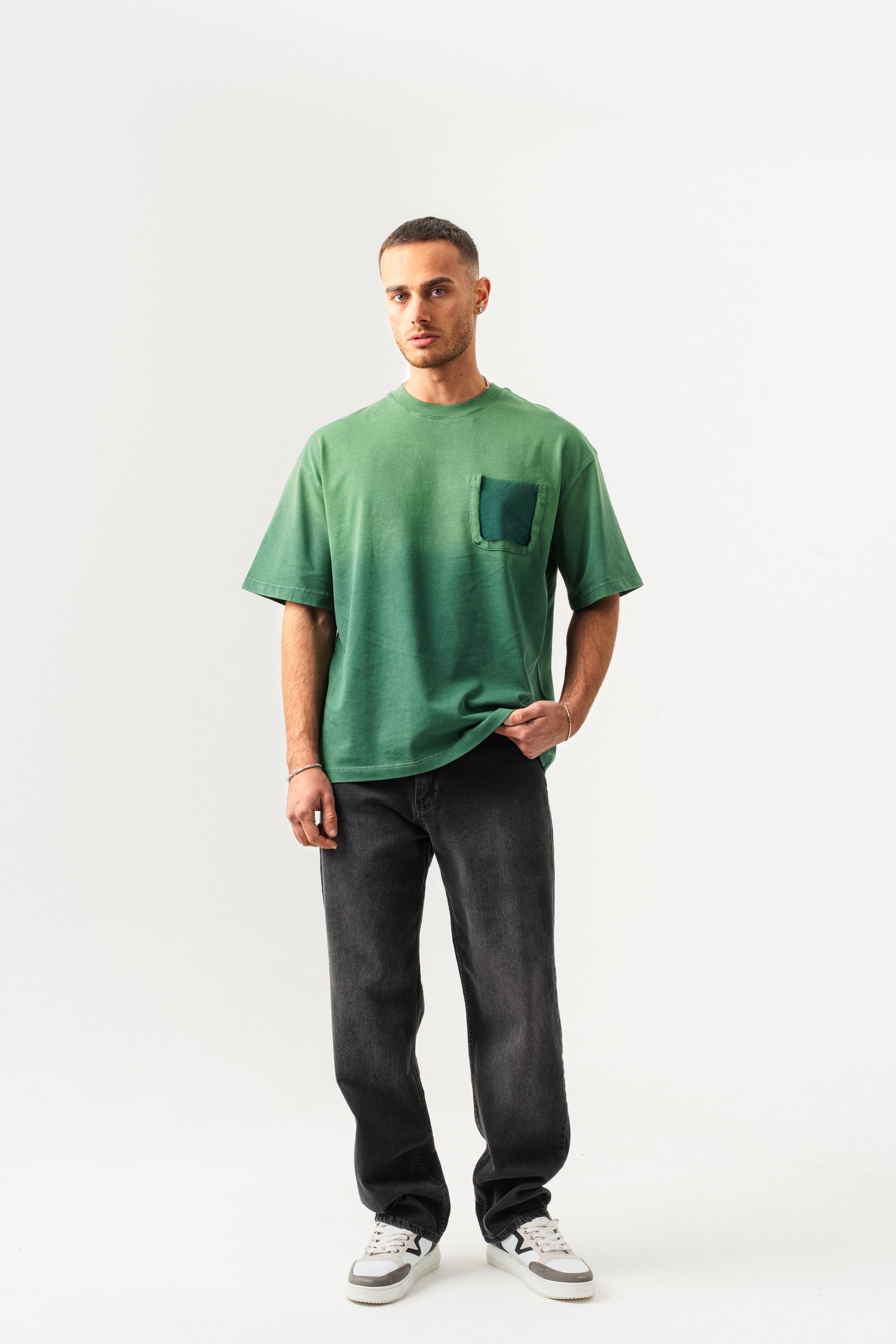 BORZ UNISEX CEPLİ-YIKAMALI OVERSİZE TİŞÖRT-4