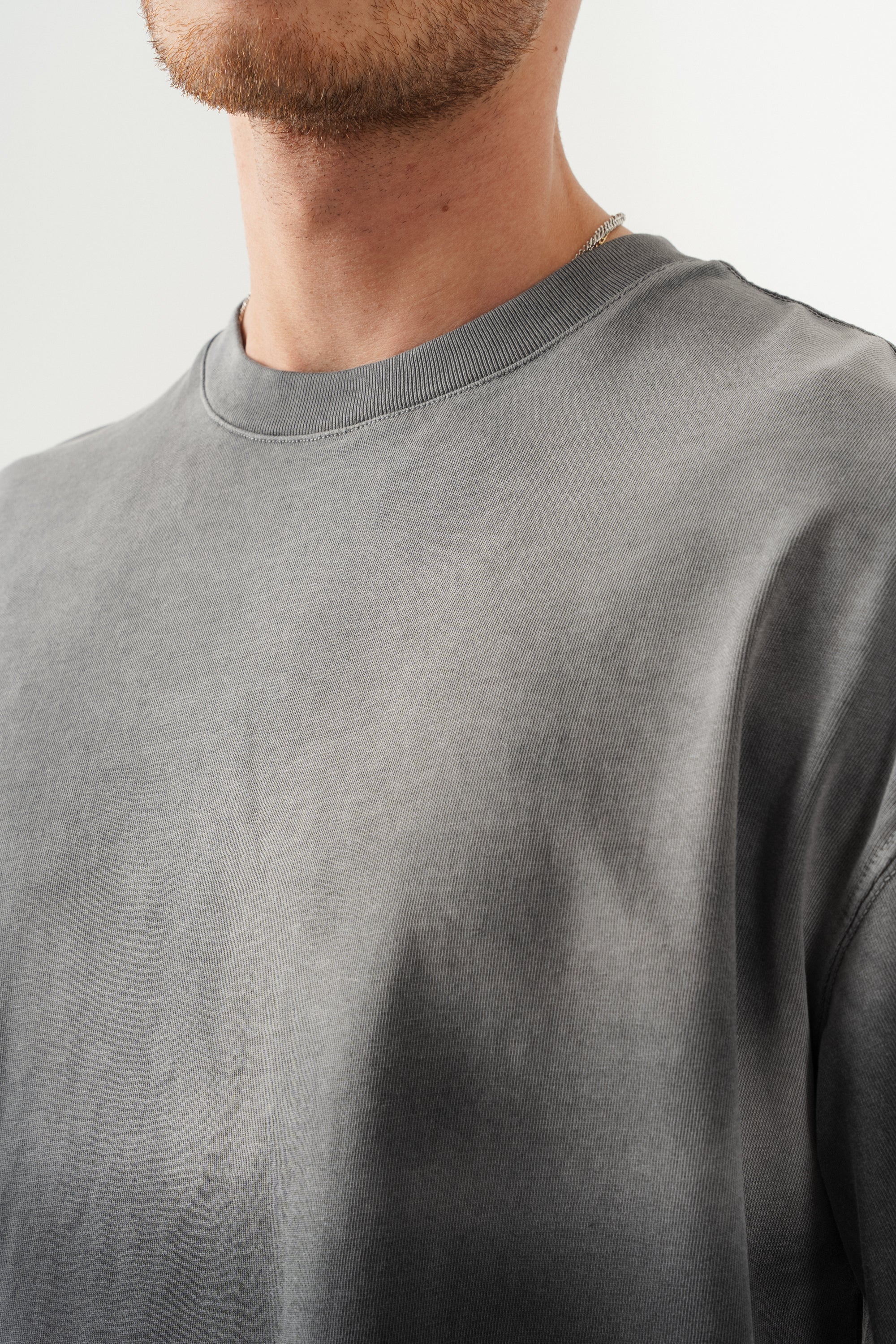 BORZ UNISEX GEÇİŞLİ - YIKAMALI OVERSIZE TİŞÖRT-5