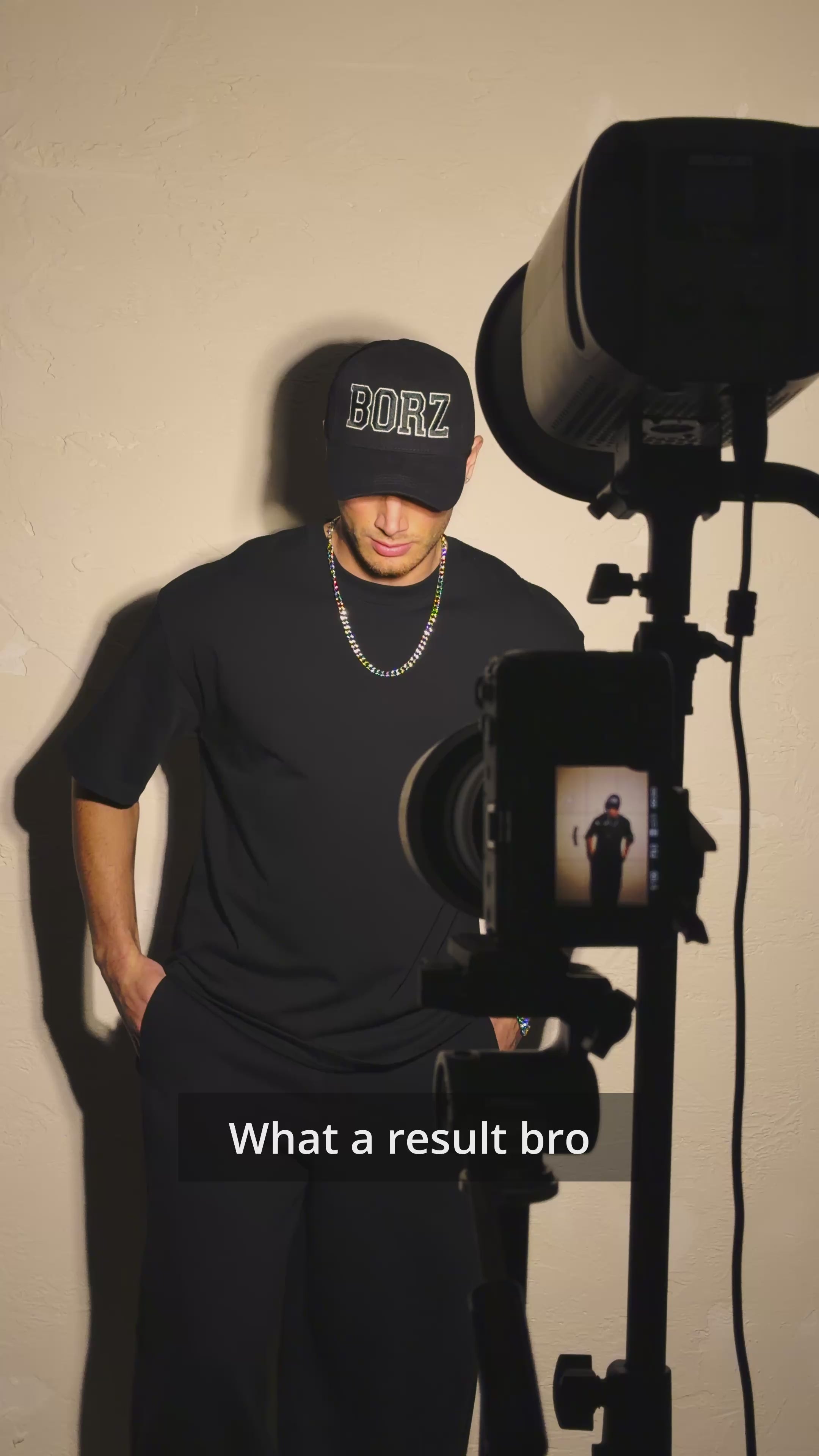 BORZ Oversize Kalıp Basic T-shirt - Siyah